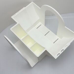 Pampered Chef Adjustable Plate Caddy #2831 Picnic Camping Outdoor Plate Utensil